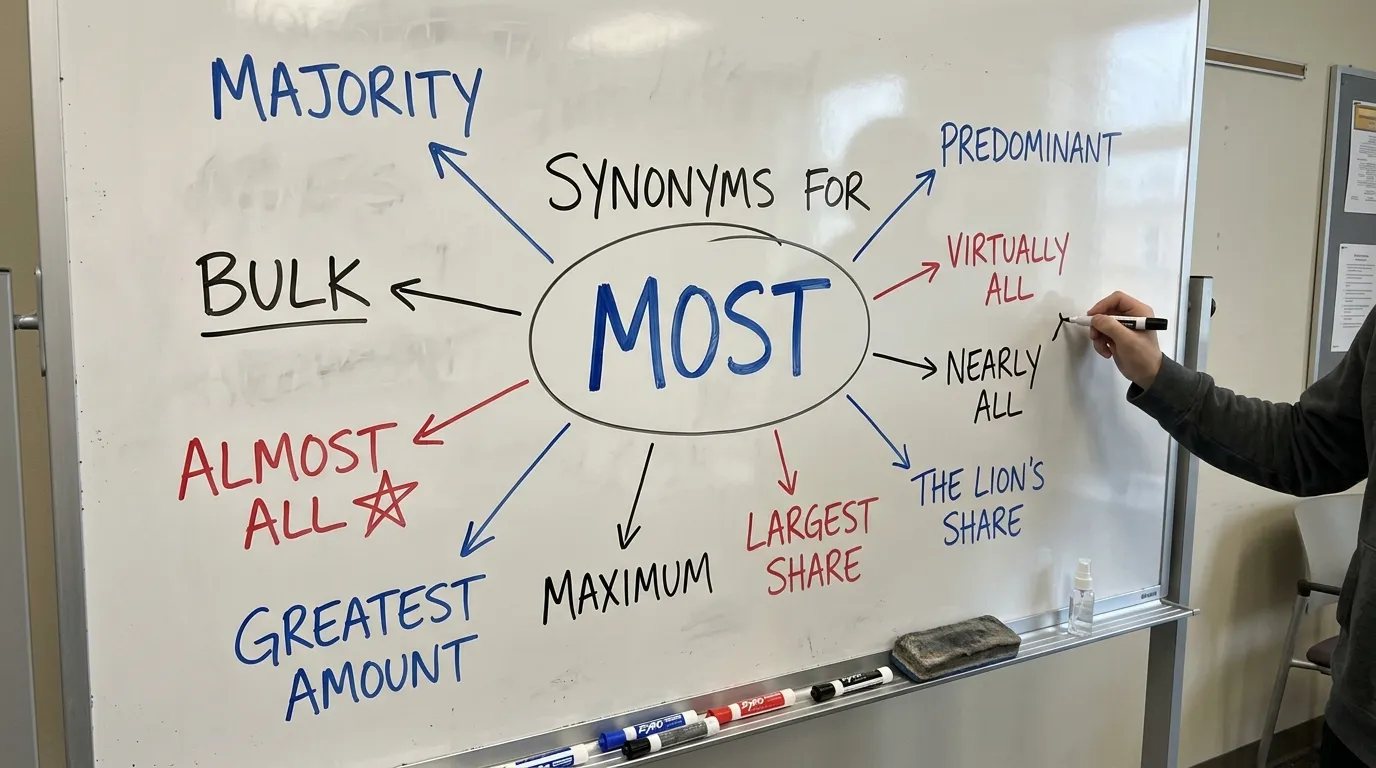 10 Before-and-After Examples Using Synonyms for Most
