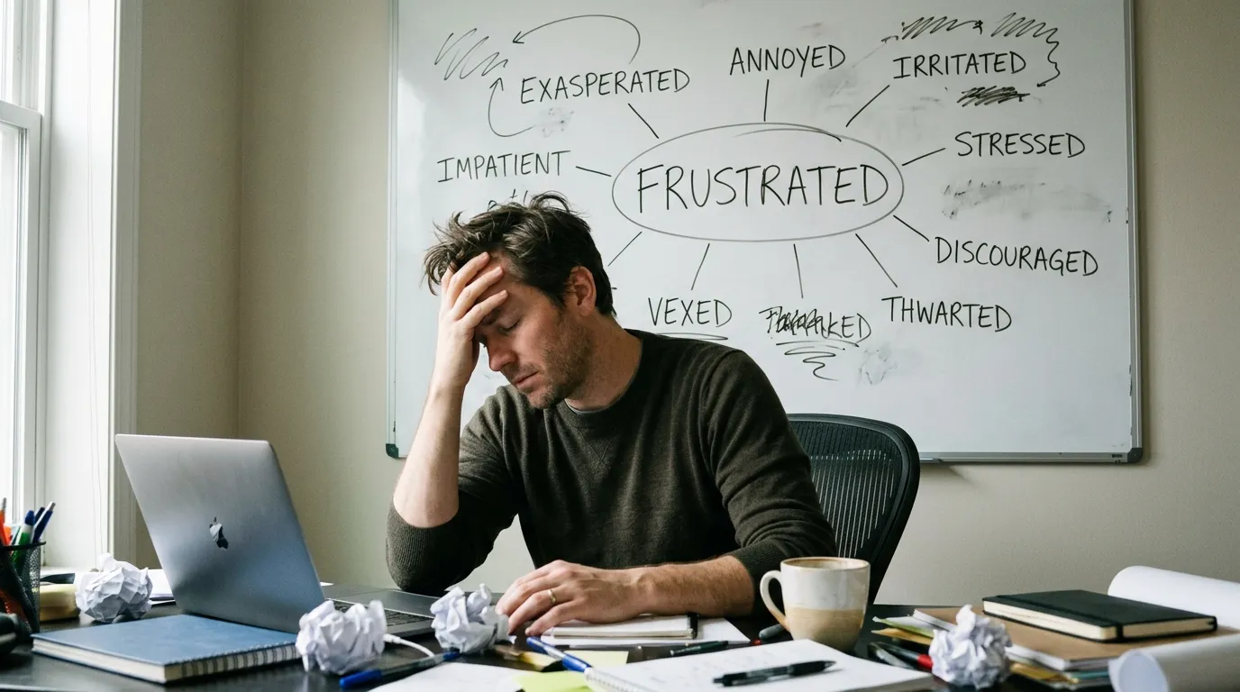 Closest Synonyms for Frustrated