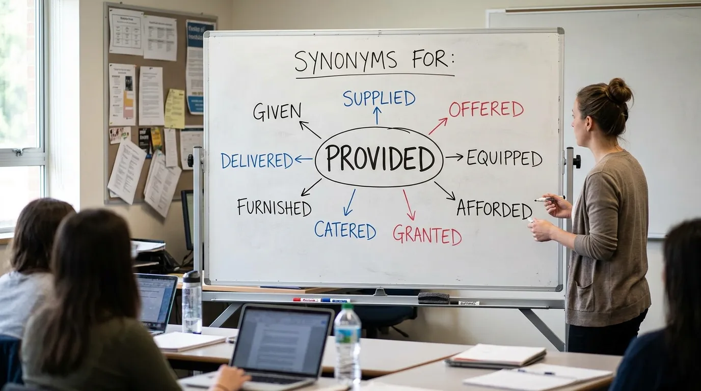 Synonyms for Provided in Different Contexts