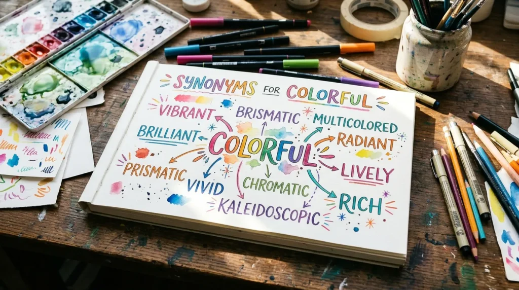 synonyms for colorful