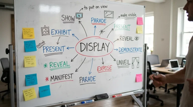 synonyms for display