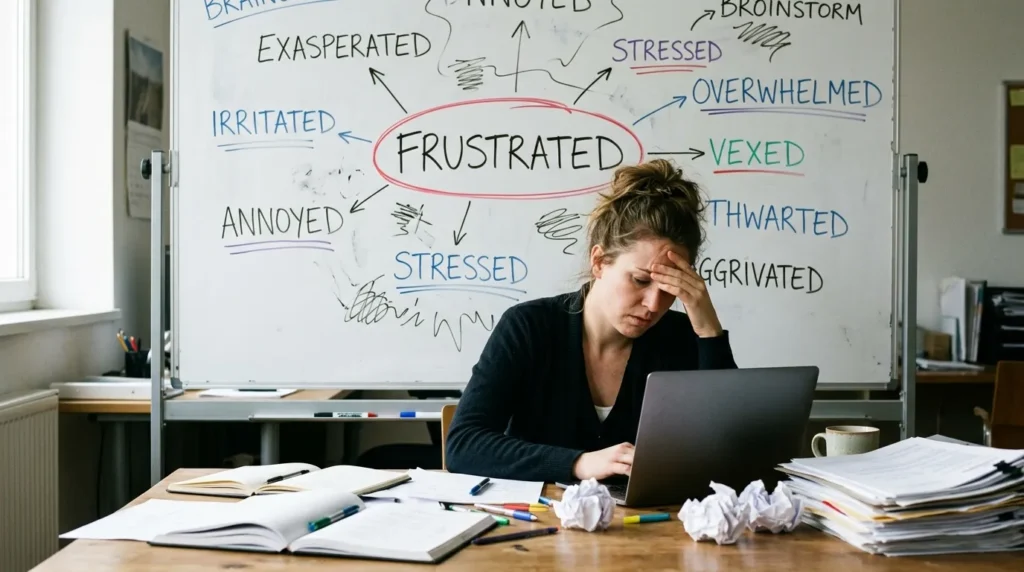 synonyms for frustrated