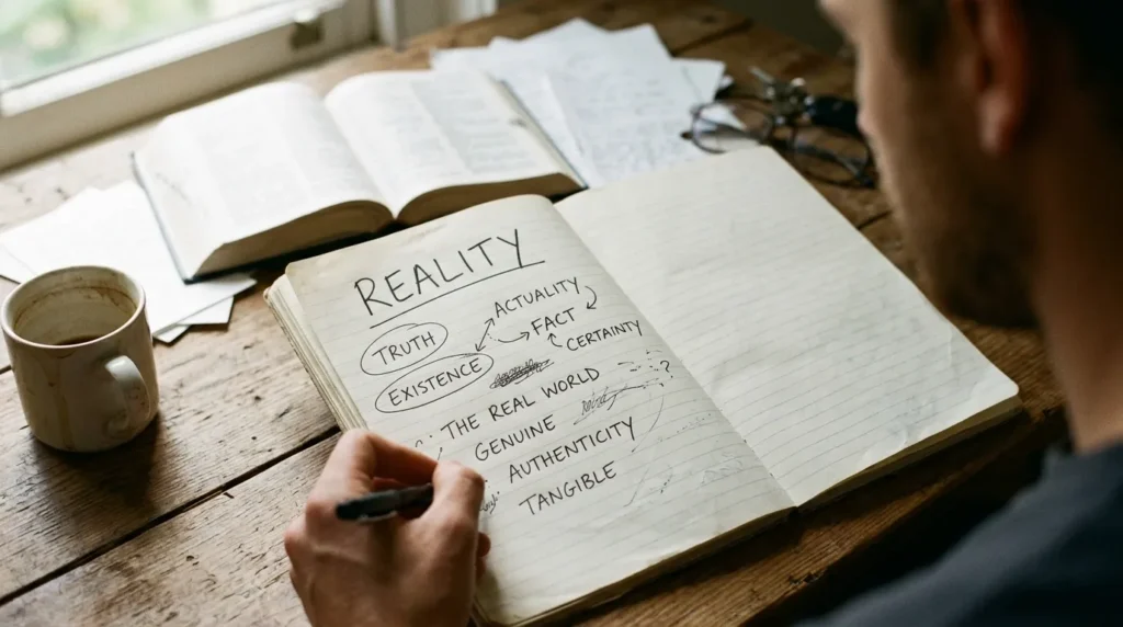 synonyms for reality
