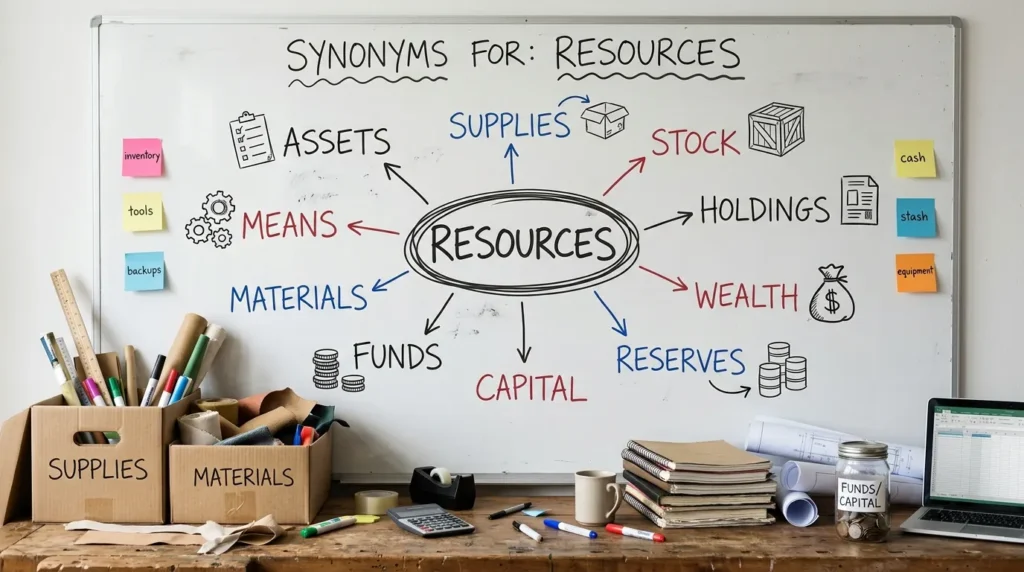 synonyms for resources