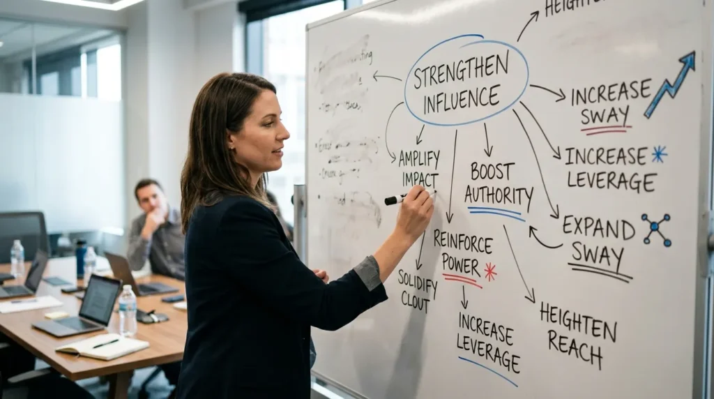 synonyms for strengthen influence